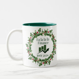 Taza Bicolor Ornamento navideño financiero