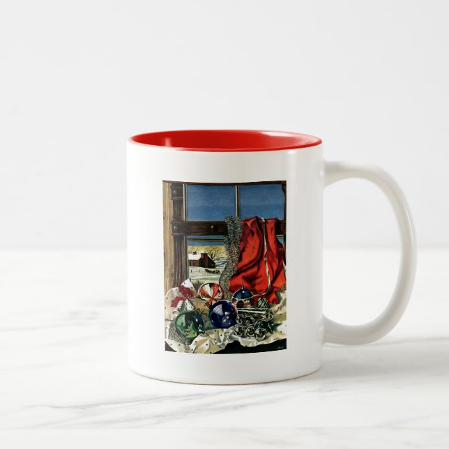 Taza Bicolor Ornamentos de Navidad (Derecha)
