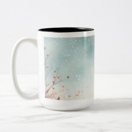Taza Bicolor Ornamentos Vintage de Navidad Café Mug