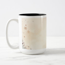Taza Bicolor Ornamentos Vintage de Navidad Café Mug