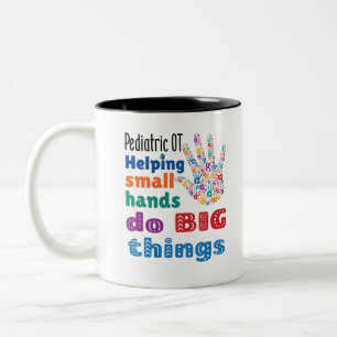 Taza Bicolor Oro pediátrico para ayudar a las manos pequeñas 