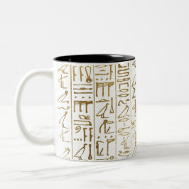 Taza Bicolor Oro y blanco egipcio glam moderno chic
