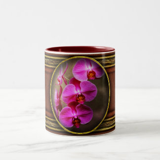 Taza Bicolor Orquídea - Phalaenopsis - La orquídea polilla
