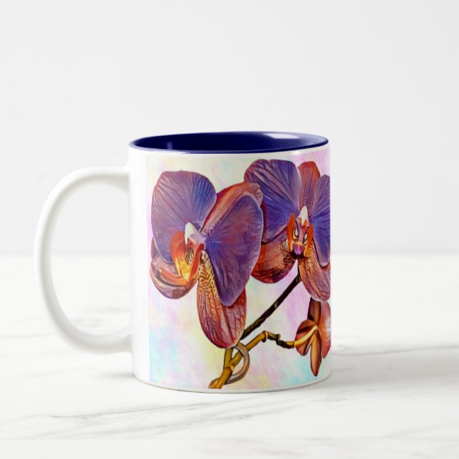 Taza Bicolor orquídea violeta y ámbar (Izquierda)