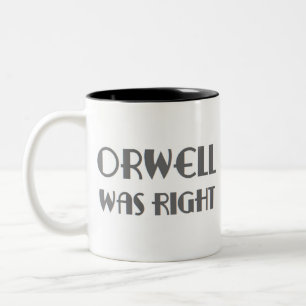Taza Bicolor orwell tenía razón