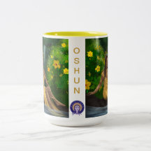 Oshun Orisha/Diosa Tea Mug (cuerpo completo)