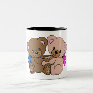 Taza Bicolor Ositos de Peluche