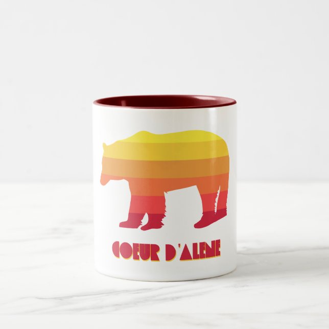 Taza Bicolor Oso Arcoiris Coeur d'Alene Idaho (Centro)
