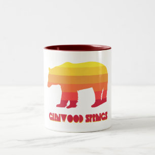 Taza Bicolor Oso Arcoíris de Glenwood Springs Colorado