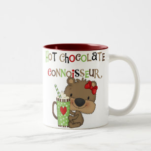 Taza Bicolor Oso caliente del chica de ChocolateConoisseur