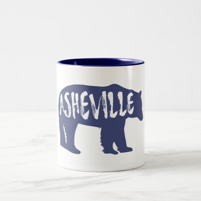 Taza Bicolor Oso de Asheville (Centro)