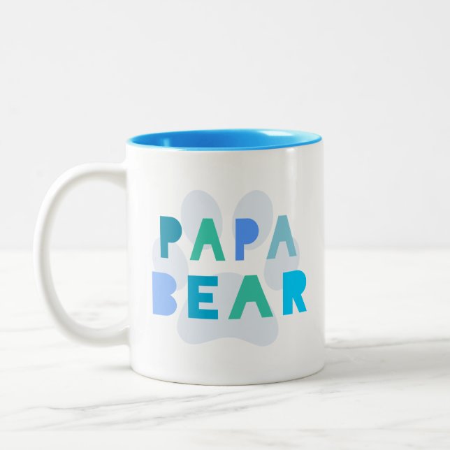 Taza Bicolor Oso de la papá (Izquierda)