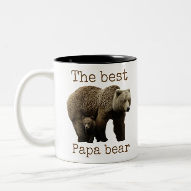 Taza Bicolor oso de la papá (Izquierda)