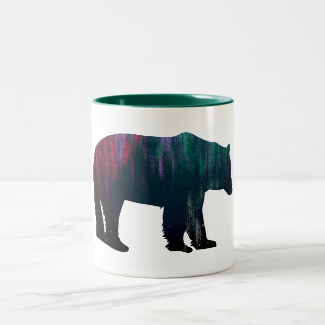 Taza Bicolor Oso de las luces del norte (Centro)