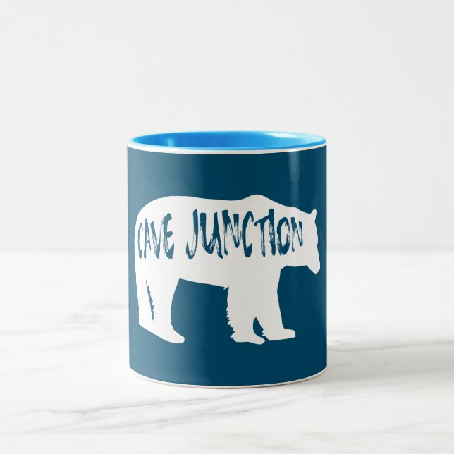 Taza Bicolor Oso de Oregón de Cave Junction (Centro)