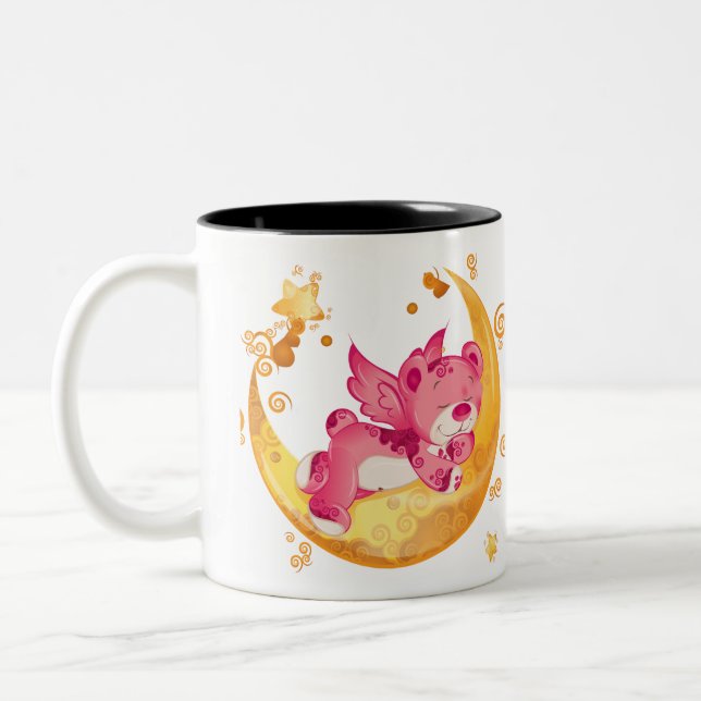 Taza Bicolor oso de peluche (Izquierda)