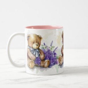 Taza Bicolor Oso de peluche