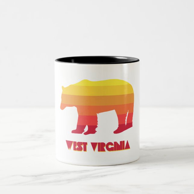 Taza Bicolor Oso de Virginia Occidental (Centro)