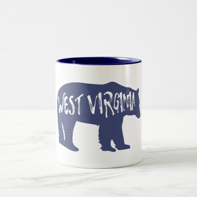 Taza Bicolor Oso de Virginia Occidental (Centro)