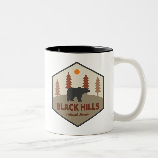 Taza Bicolor Oso forestal nacional de Black Hills (Derecha)