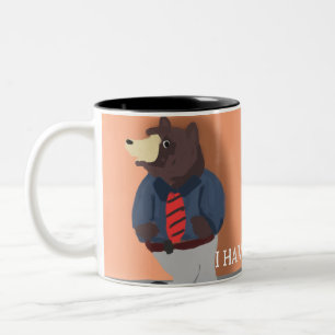 Taza Bicolor Oso gracioso