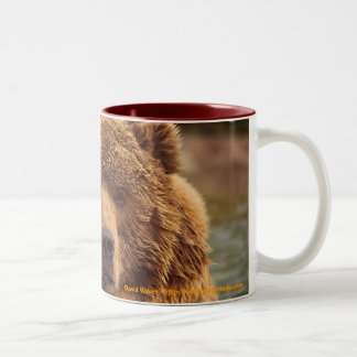 Taza Bicolor Oso grizzly amistoso