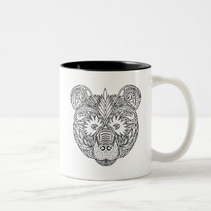 Taza Bicolor Oso inspirado