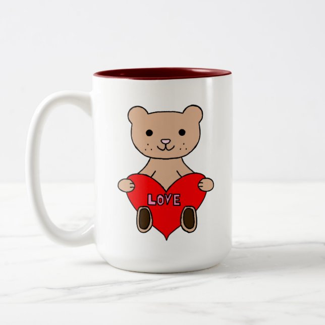 Taza Bicolor Oso lindo (Izquierda)