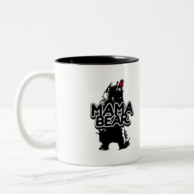 Taza Bicolor oso mamá (Izquierda)