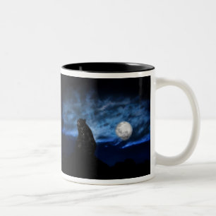 Taza Bicolor Oso negro por claro de luna