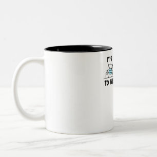 Taza Bicolor Oso Polar Oso Negro Con Máscara De Cara Cute Fundi