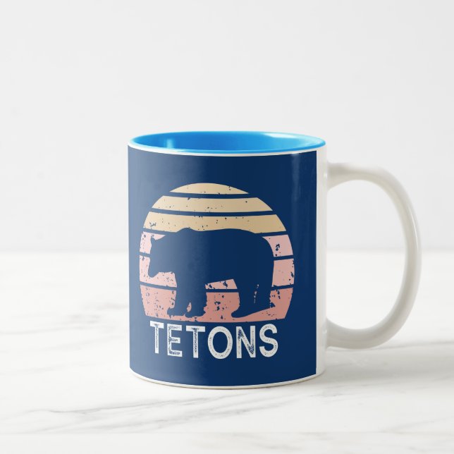 Taza Bicolor Oso retro de los tetas (Derecha)