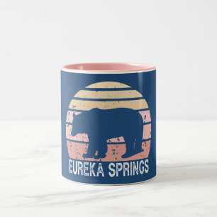 Taza Bicolor Oso Retro Eureka Springs Arkansas
