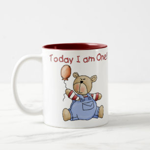 Taza Bicolor Oso soy hoy uno