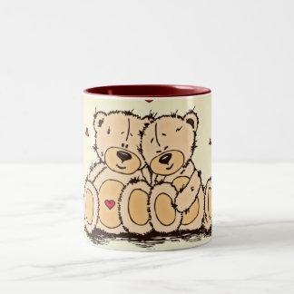 Taza Bicolor Osos de peluche lindos