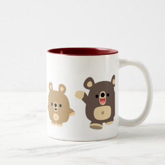 Taza Bicolor Osos de personalizado cúrcute 2 barba