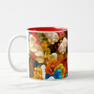 Taza Bicolor osos gummy