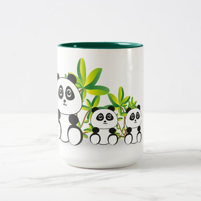 Taza Bicolor Osos Panda (Centro)