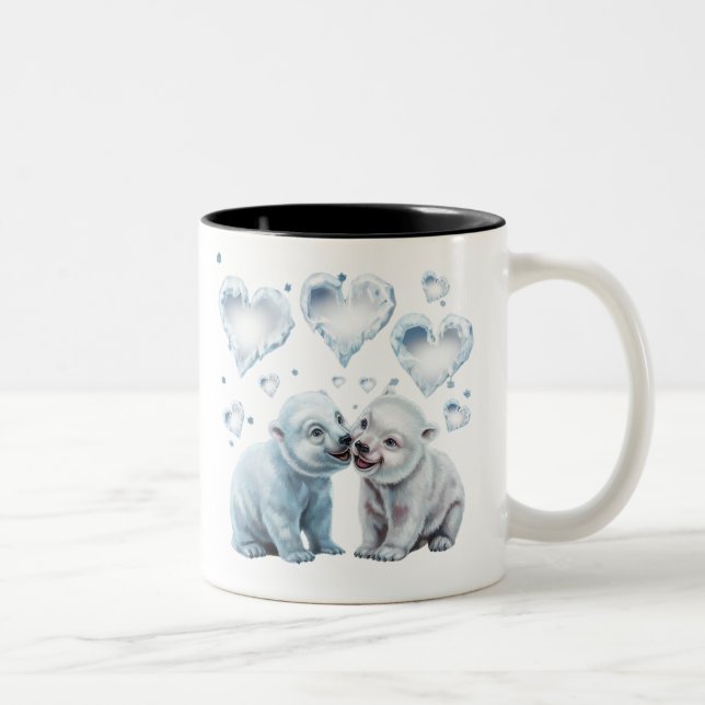Taza Bicolor Osos polares curados (Derecha)