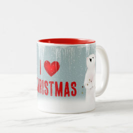 Taza Bicolor Osos polares navidades