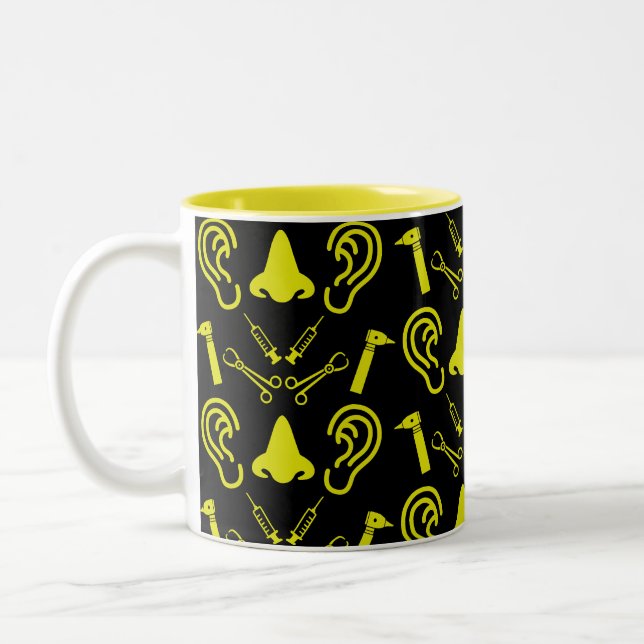 Taza Bicolor Otolaringología Otorhinolaringólogo (Izquierda)