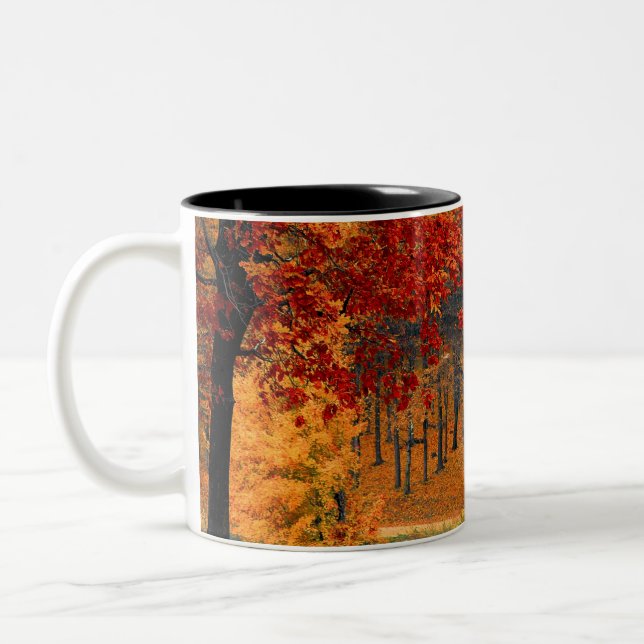 Taza Bicolor otoño en el bosque (Izquierda)