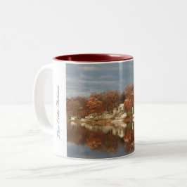Taza Bicolor Otoño en el lago Pine nº 3
