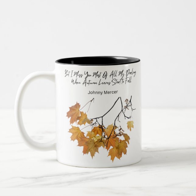Taza Bicolor Otoño Sale Coffee Mug (Izquierda)