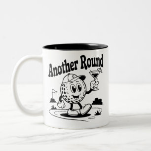 Taza Bicolor Otra ronda amante del golf Deportes hombre jugando