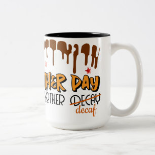 Taza Bicolor Otro día otra mancha - Café del reloj de cráneo
