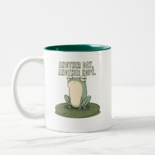 Taza Bicolor Otro Día Otro No Grumpy Frog