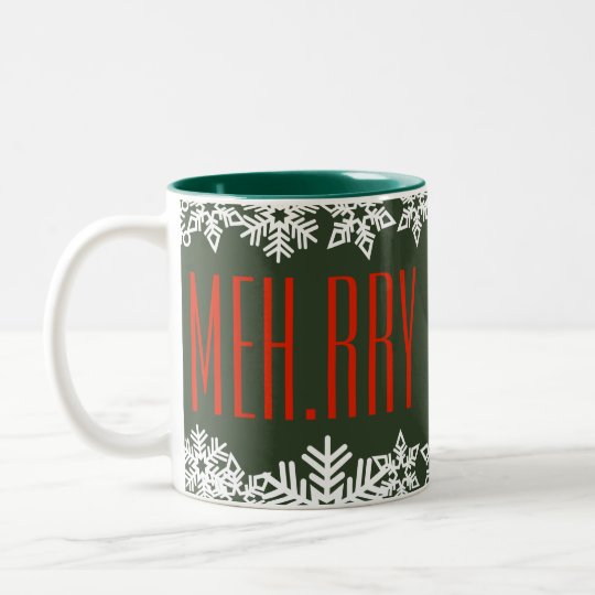 Taza Bicolor Otro navidad rojo de Meh.rry