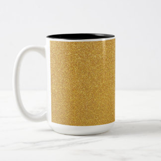 Taza Bicolor Otro Purpurina del oro
