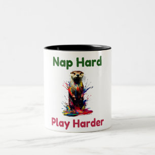 Taza Bicolor Otter